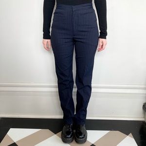 Vintage Versace striped high-waisted trousers. 💙